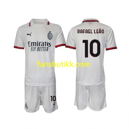 Fotballdrakt AC Milan Rafael Leao 10 Barn Bortetrøye 2024-2025 Kortermet